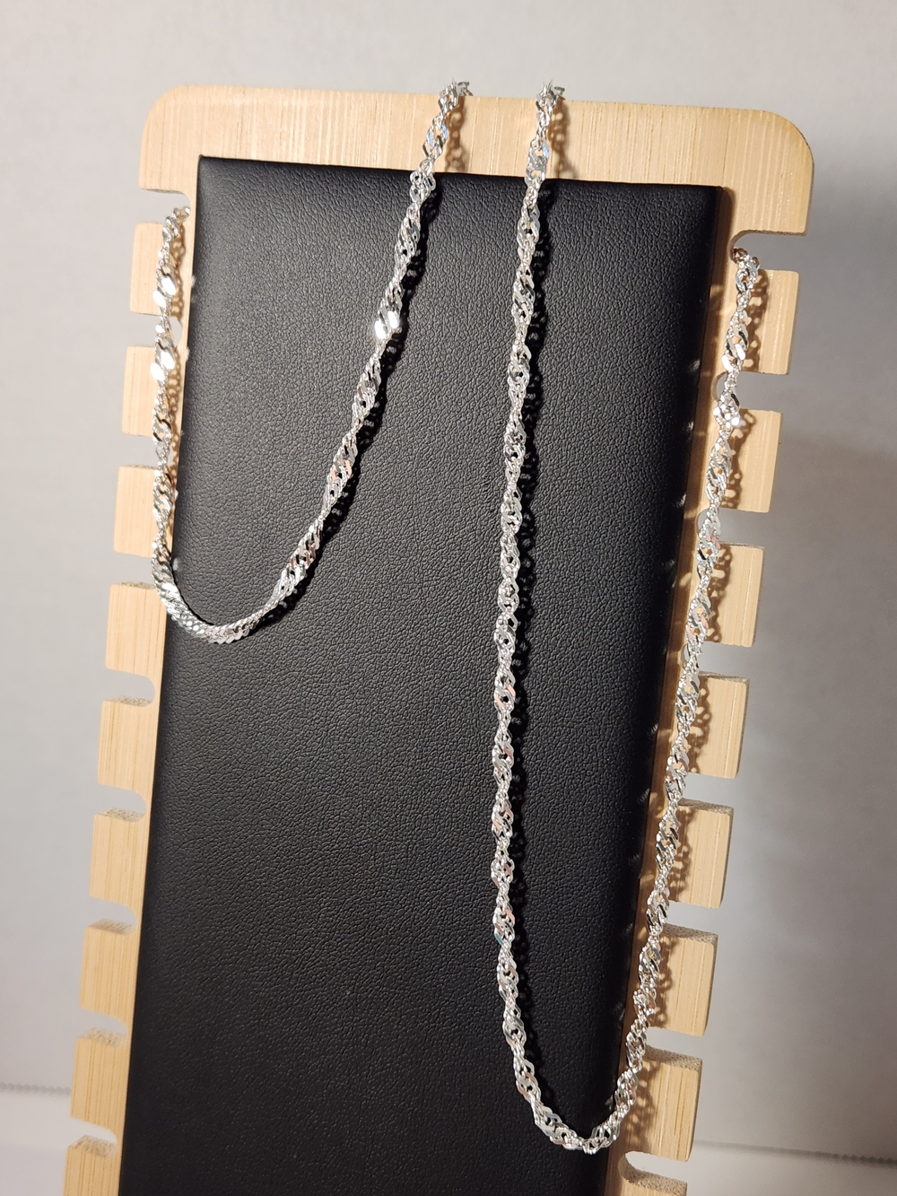 NWT VTG Made In Italy 925 Diamond Cut Rope Chain Necklace 26” 3.5mm Unisex
